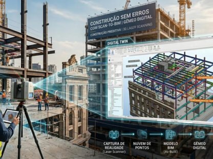 Como o Scan to BIM cria Gêmeos Digitais para uma gestão de obras sem erros
