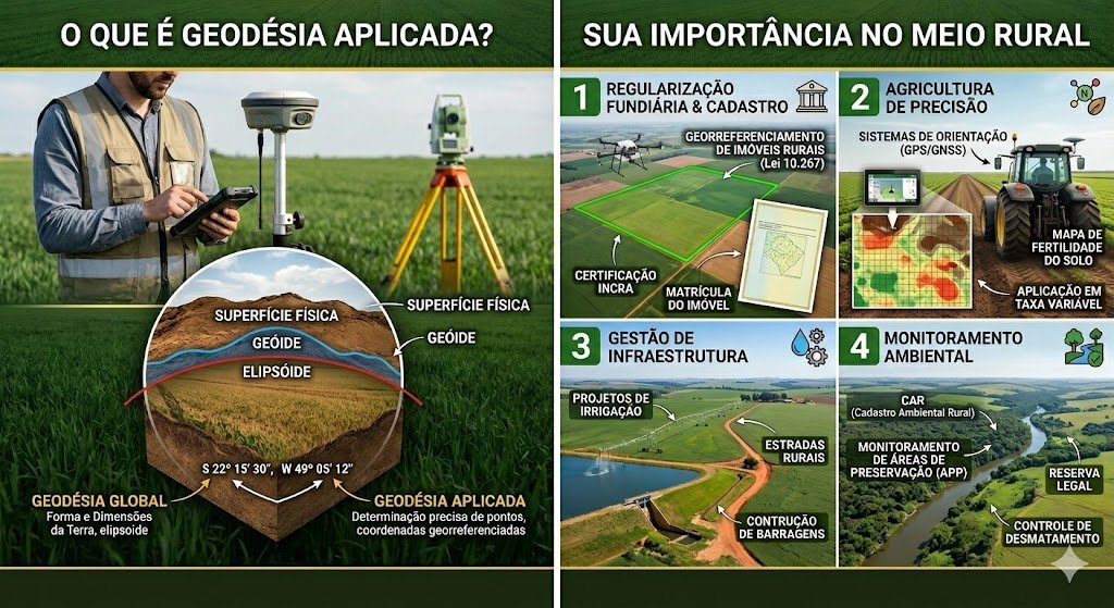 O que é Geodésia Aplicada e sua Importância no Meio Rural m3e