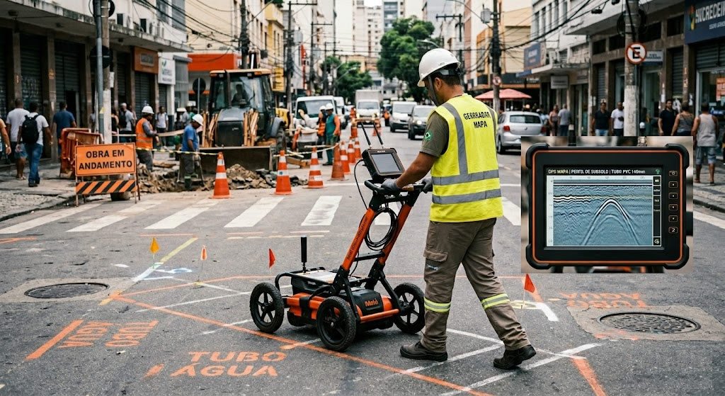 Aplicações do Georradar no Mapeamento de Tubulações M3E