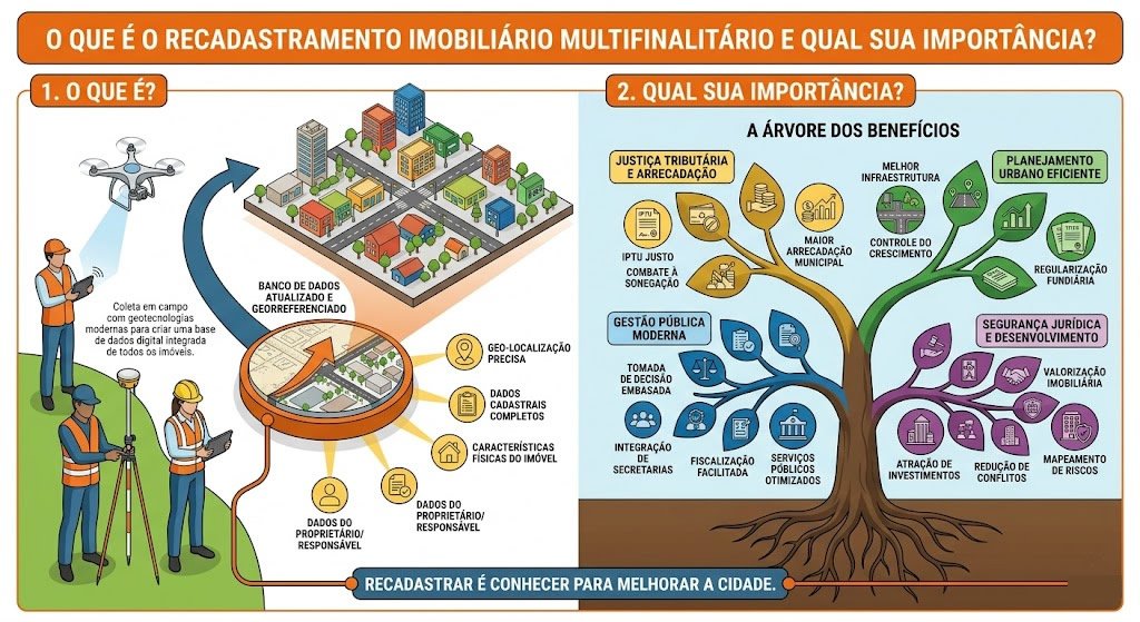 O que é o recadastramento imobiliário multifinalitário e qual sua importância M3E