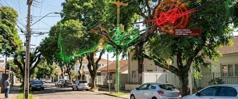 monitoramento 3d de rede elétrica m3e