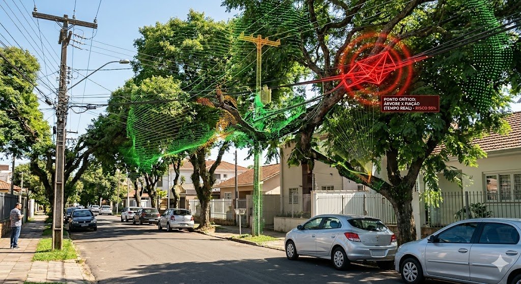 monitoramento 3d de rede elétrica m3e