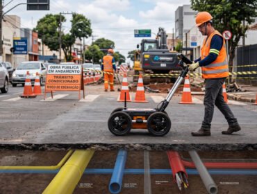 mapeamento de interferências subterrâneas gpr, M3E