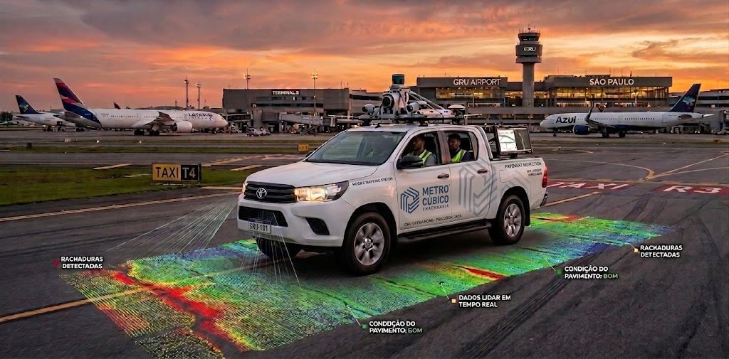 A Revolução do Mobile Mapping na Inspeção de Pavimento Aeroportuário, m3e