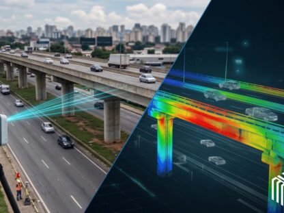 inspeção 3D de pontes e viadutos, laser scanning m3e