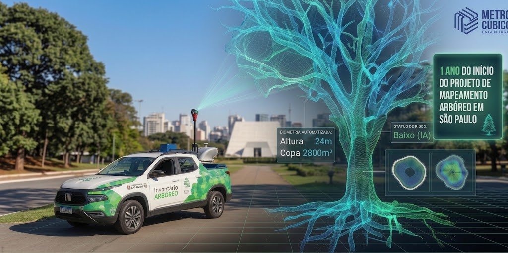 inventário da arborização urbana, m3e