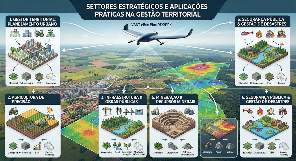Setores Estratégicos e Aplicações Práticas na Gestão Territorial, m3e